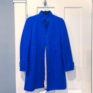 J. Crew Gorgeous Blue Coat, NWT! Size 0. Was $218!